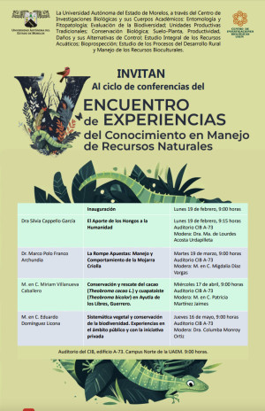 Cciclo de conferencias del ENCUENTRO de EXPERIENCIAS del Conocimiento en Manejo de Recursos Naturales