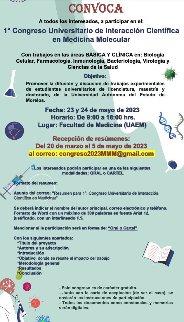 1° Congreso Universitario de Interacción Científica en Medicina Molecular