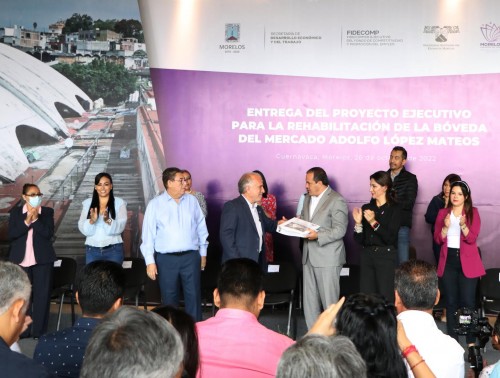 Entrega UAEM proyecto para la rehabilitación de la bóveda del Mercado Adolfo López Mateos