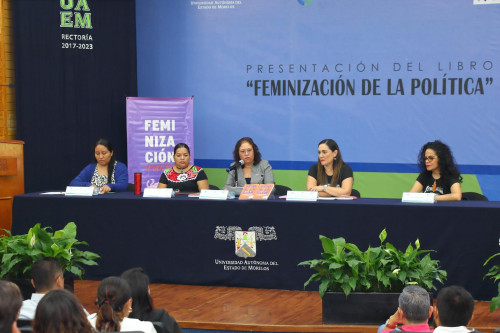 Presentan en la UAEM el libro Feminización de la política