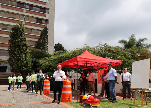 Participa comunidad de la UAEM en Segundo Simulacro Nacional 2023