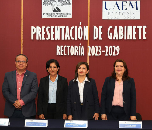 Presenta rectora de la UAEM al gabinete de la administración central
