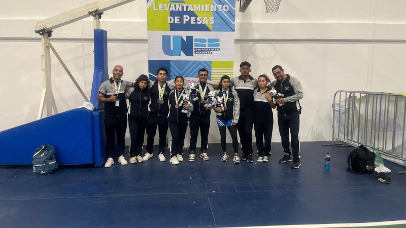 Suman Venados UAEM 12 medallas en Halterofilia en Universiada Nacional