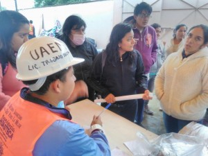 Solicitan en centro de acopio de Tetela del Volcán material de construcción