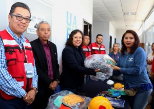 Entrega UAEM equipo de seguridad a trabajadores administrativos