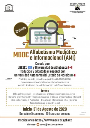 Ofrece UAEM curso gratuito sobre Alfabetismo Mediático e Informacional