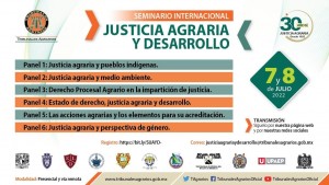 Seminario internacional "Justicia agraria y desarrollo"