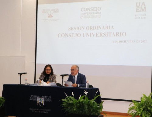 Realiza Consejo Universitario de la UAEM la última sesión ordinaria de 2022