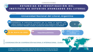 Estancia de investigación del Instituto de Estudios Avanzados del Litoral