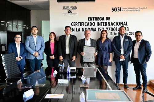 Recibe UAEM certificación internacional en seguridad informática