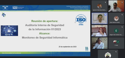 Realiza UAEM auditoría interna del Sistema de Gestión de Seguridad de la Información