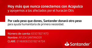 SANTANDER ¡Es momento de ayudar!