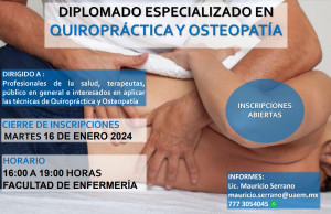 Diplomado | Especializado en Quiropráctica y Osteopatía 2024