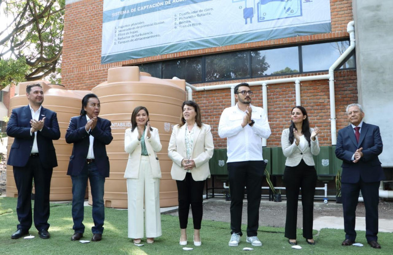 Inauguran en UAEM el sistema Cosecha de Lluvia