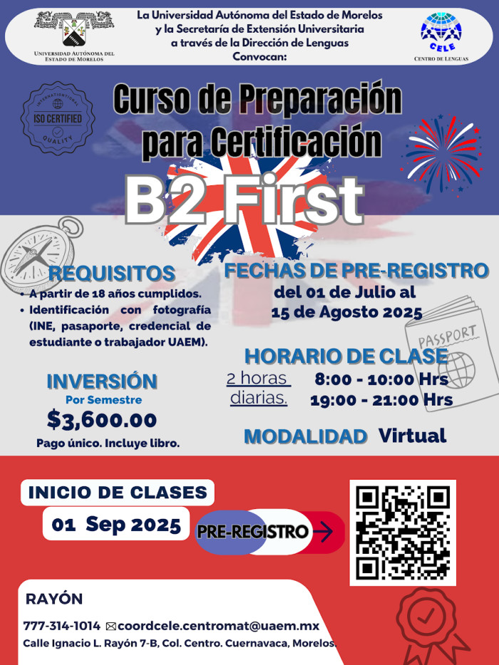 Curso de Preparación para certificación B2 First