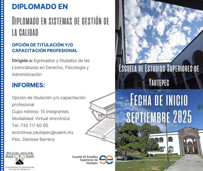 Diplomado en sistemas de gestión de la calidad 2025