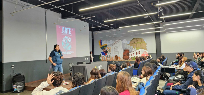 Realiza Escuela de Turismo mural “Caminos hacia la paz”