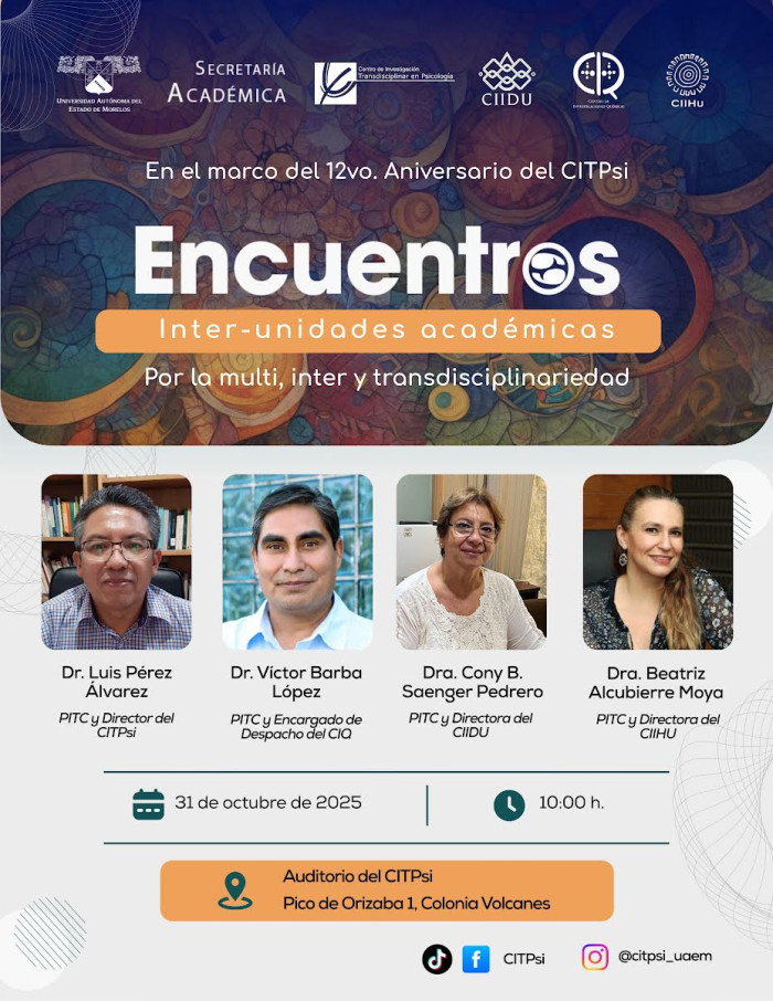 Encuentros Inter-unidades académicas | Por la multi, inter y transdisciplinariedad