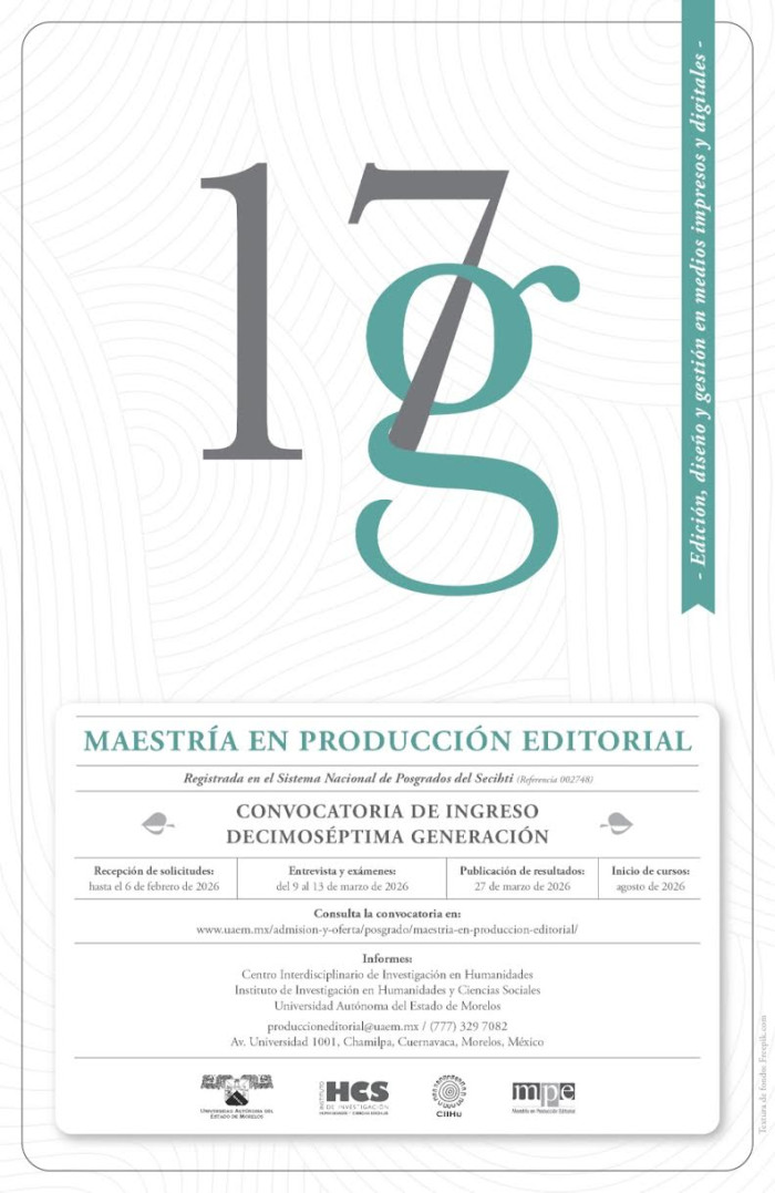 Maestría en producción editorial 2026