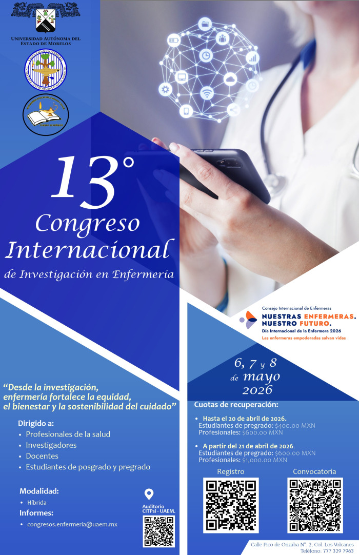 13° Congreso internacional de Investigación en Enfermería