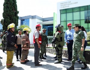 Atienden autoridades de seguridad y protección civil alerta en UAEM