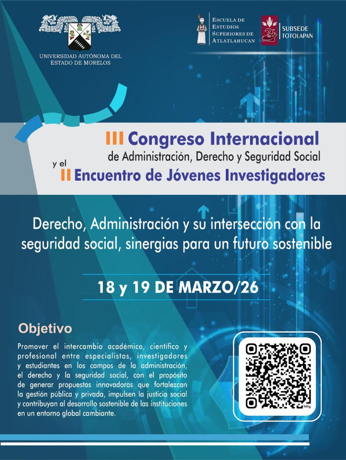 II Congreso Internacional de Administración, Derecho y Seguridad Social y el II Encuentro de Jóvenes Investigadores