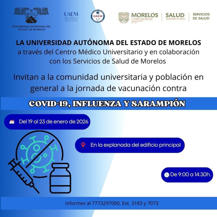 Jornada de Vacunación contra el COVID-19, Influenza, Sarampión y Neumococo