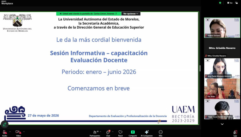 Define UAEM estrategias para evaluación docente enero-junio 2026