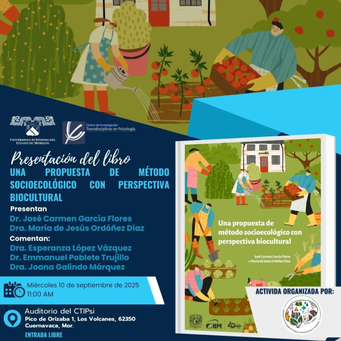 Presentación del libro: "Una propuesta de método socioeconómico con perspectiva biocultural"
