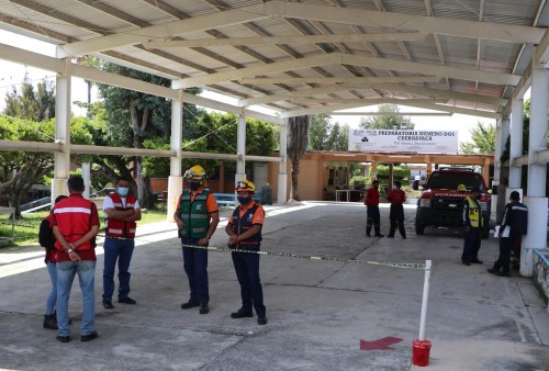 Atiende UAEM protocolos de seguridad en la Preparatoria Número Dos