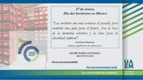 Conmemora la UAEM el Día del Archivista