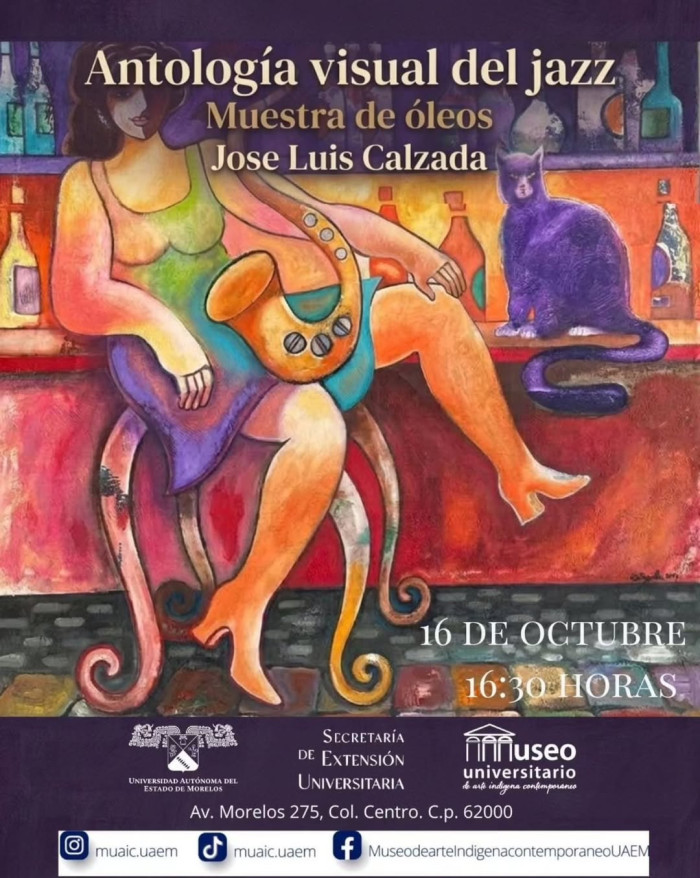 Antología visual del jazz Muestra de óleos de Jose Luis Calzada