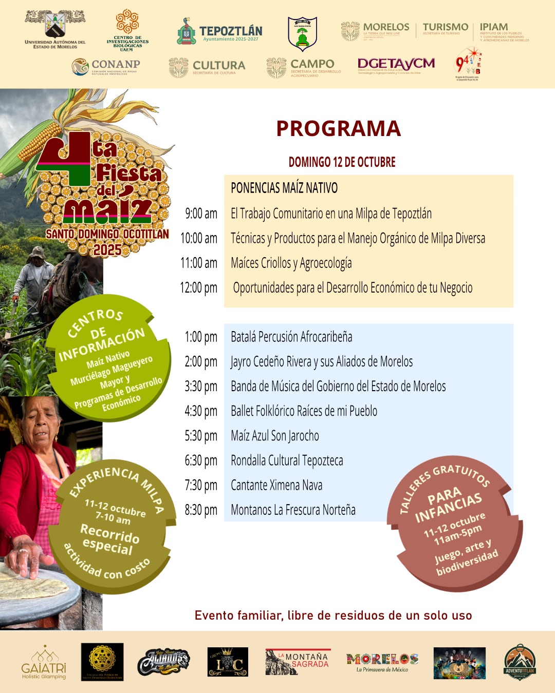 PROGRAMA DEL DOMINGO 12-OCTUBRE