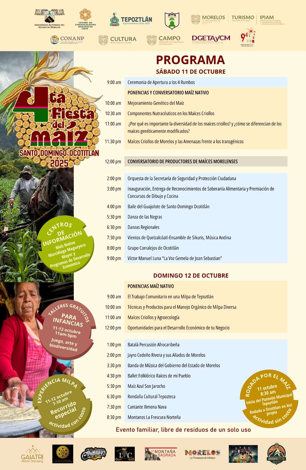 PROGRAMA DEL SABADO 11-OCTUBRE