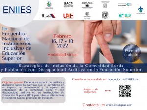 Primer Encuentro Nacional de Instituciones Inclusivas de Educación Superior (ENIIES)