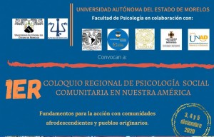 1er Coloquio Regional de Psicología Social Comunitaria en Nuestra América