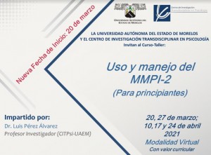 Curso-Taller "Uso y manejo del MMPI-2"