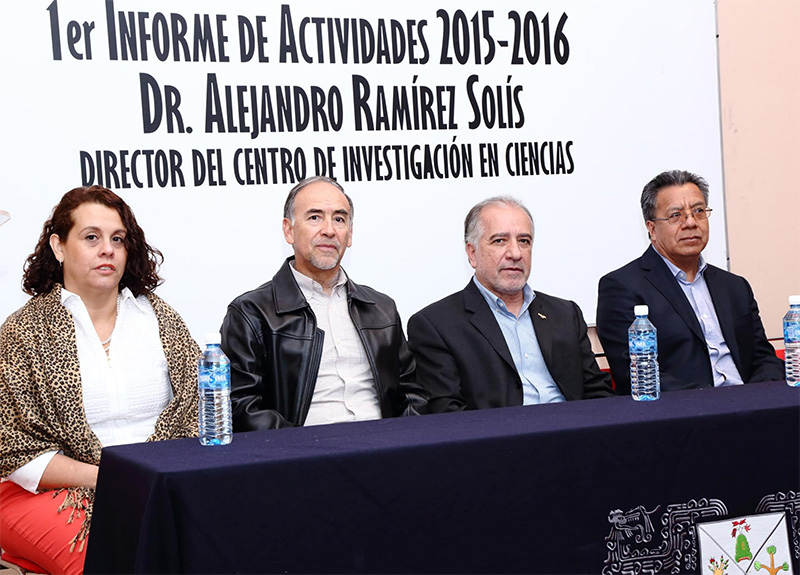 Rinde Alejandro Ramírez Solís, Primer informe de actividades al frente del Centro de Investigación en Ciencias de la UAEM