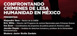 Presentarán en UAEM informe sobre crímenes de lesa humanidad en México