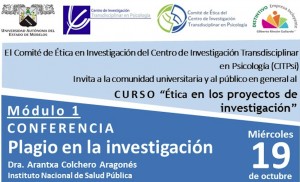 Curso: "Ética en los proyectos de investigación"