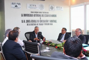 Firman convenio de colaboración UAEM y Junta Federal de Conciliación y Arbitraje
