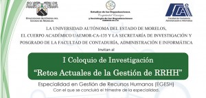 I Coloquio de Investigación "Retos Actuales de la Gestión de RRHH"
