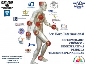 3er Foro Internacional Enfermedades Crónico-Degenerativas desde la transdisciplinariedad