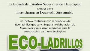 Inicia Escuela de Tlayacapan campaña de donación de eco-ladrillos
