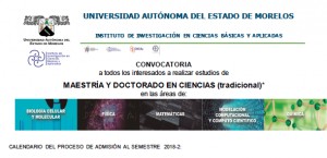 Maestría y Doctorado en Ciencias 2018-2
