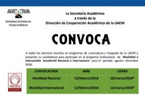 Movilidad e Intercambio Estudiantil Nacional e Internacional 2018 -2