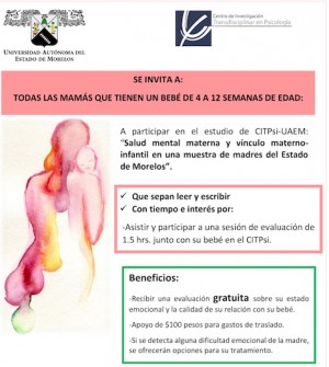 Invitación a todas las mamás que tienen un bebé de 4 a 12 semanas de edad