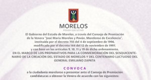 Venera "José María Morelos y Pavón, Morelense de Excelencia 2018"