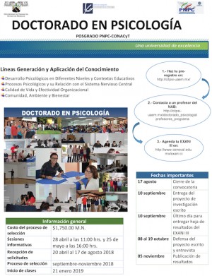 Doctorado en Psicología 2019