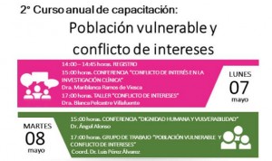 2° Curso anual de capacitación "Población vulnerable y conflicto de intereses"